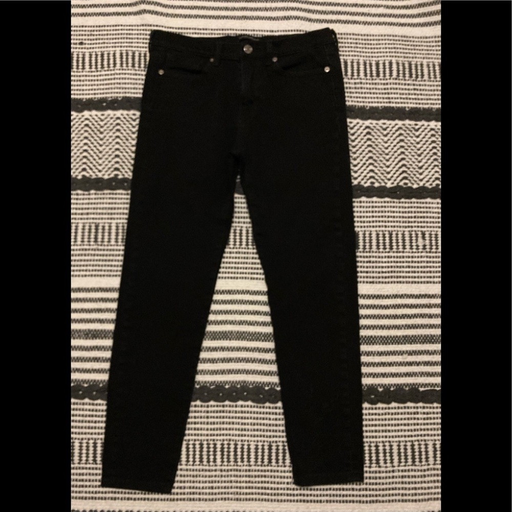 Banana Republic Black high rise skinny jeans 27